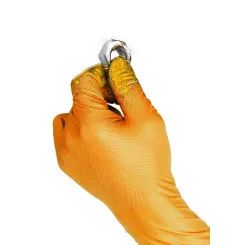 Jednorázové rukavice GRIPPAZ 246 oranžové