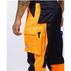 Nohavice SIGNAL+ traky oranžovo-čierne