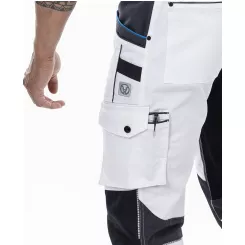 Nohavice s náprsenkou ARDON 4Xstretch biele