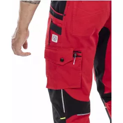 Nohavice s náprsenkou ARDON 4Xstretch červené