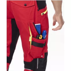 Nohavice s náprsenkou ARDON 4Xstretch červené