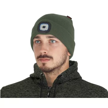 Čiapka LUMOS USB LED žltá