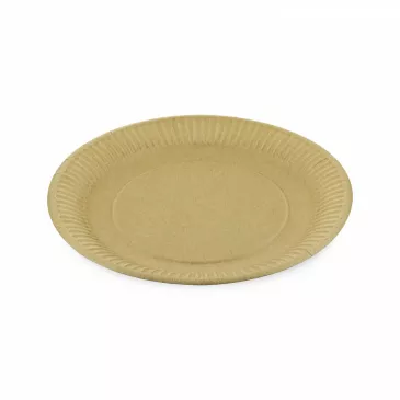 Papierový tanier hnedý O23cm [100 ks]