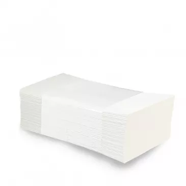 Uteráky tissue ZZ "V" , 2-vrstvé, 25 x 21 cm, biele [3200 ks]