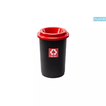 Odpadkový kôš ECO 50 L, červený