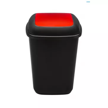 Odpadkový kôš QUATRO 12 L, červený