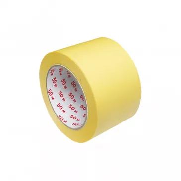 Lepiaca páska krepová, žltá 50 m x 75 mm