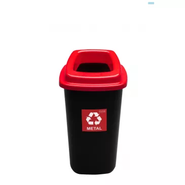 Odpadkový kôš SORT 45 L, červený