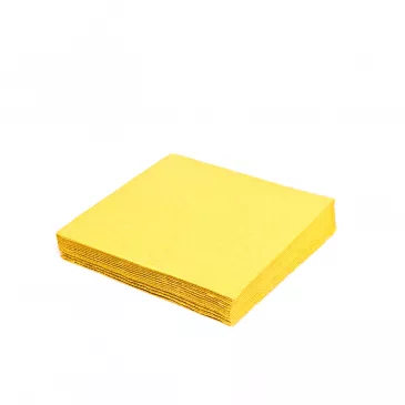 Obrúsky 1-vrstvé, 33 x 33 cm žlté [100 ks]