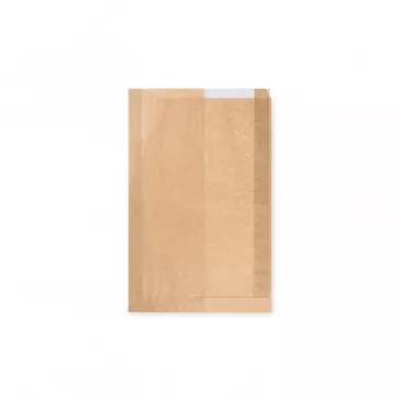Pap. vrecká s okienkom - chlieb (22+5 x 34 cm, ok.14 cm) [1000 ks]