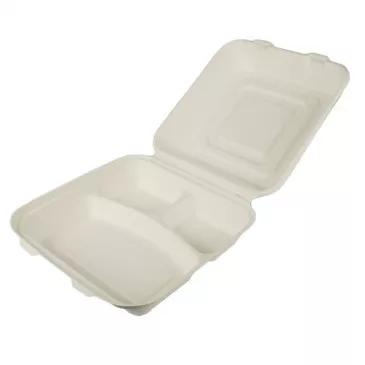 Menubox z cukrovej trstiny 3-dielny 8 cm x 24 cm x 24 cm