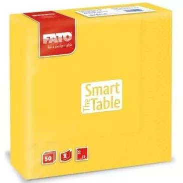 FATO Smart Table servítky 33x33cm Yellow 50ks