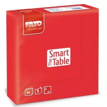 FATO Smart Table servítky 33x33cm Red 50ks