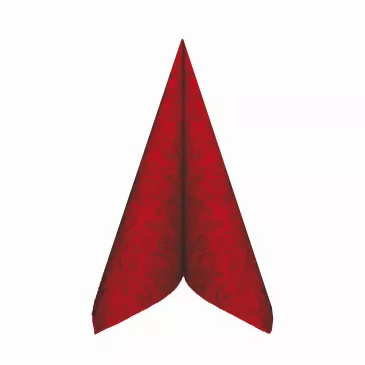 Obrúsky PREMIUM 40x40cm "dekor R" červené [50 ks]