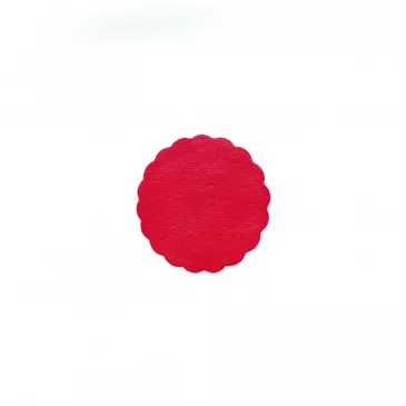 Rozetky PREMIUM  9 cm červené [40 ks]