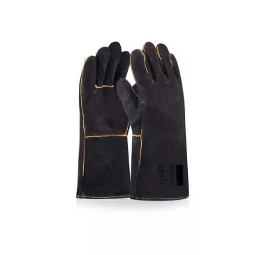 Zváračské rukavice 4MIG BLACK 10/XL