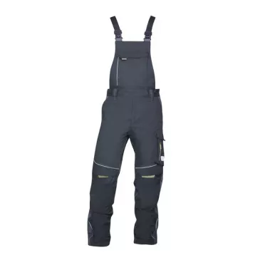 Nohavice URBAN traky, čierna-sivá, 170 cm