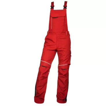 Nohavice URBAN+ traky, jasno červená, 170cm