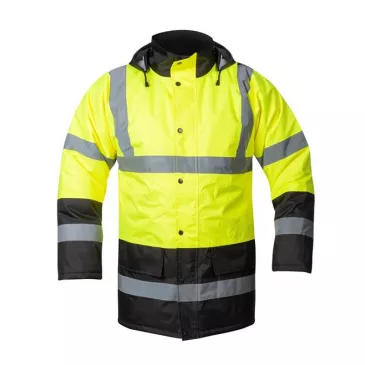 Bunda zimná hi-viz REF603, žlto-čierná