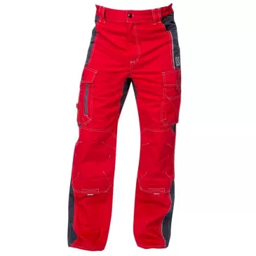 Nohavice VISION pás, červeno-sivé