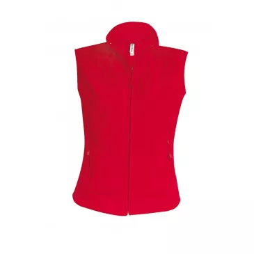 Dámska fleecová vesta, červená