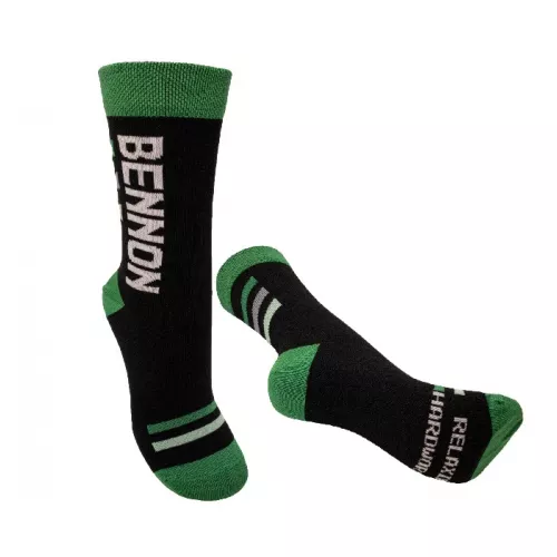Ponožky BENNONKY čierno-zelené