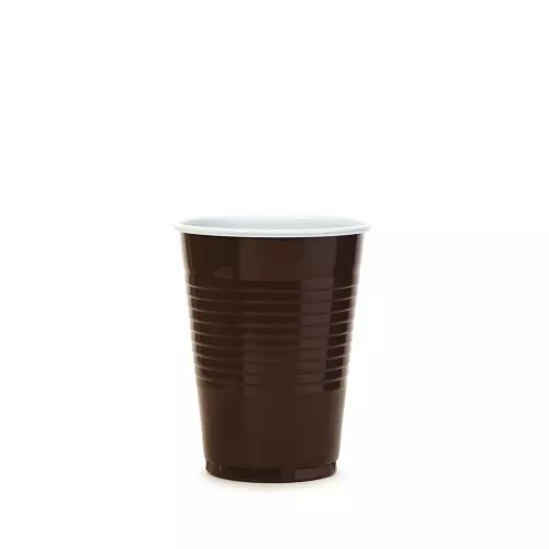 Kávový pohár (PP) hnedo/biely O70mm 180ml [100 ks]