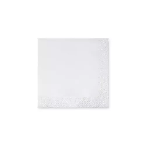 Obrúsky 3-vrstvé, 24 x 24 cm biele [200 ks]