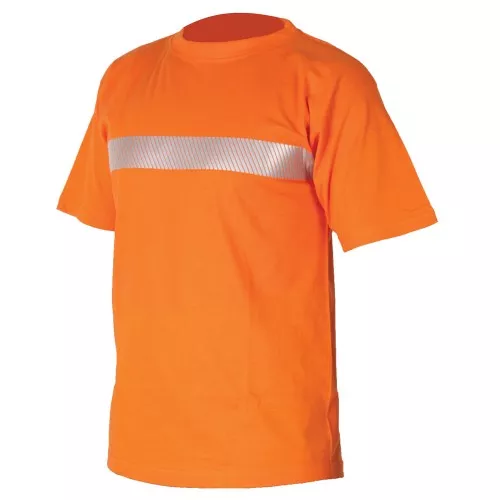 Tričko XAVER s reflexným pruhom, oranžové
