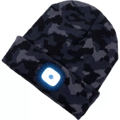 Zimná čiapka s LED svietlom ARDON BOAST, Camo čierna