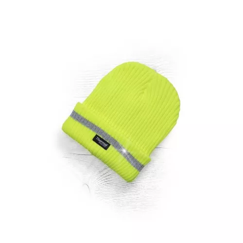 Čiapka SPARK pletená+fleece hi-vis žltá zimná