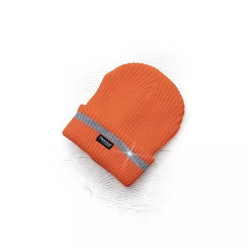 Čiapka SPARK pletená+fleece hi-vis oranžová zimná