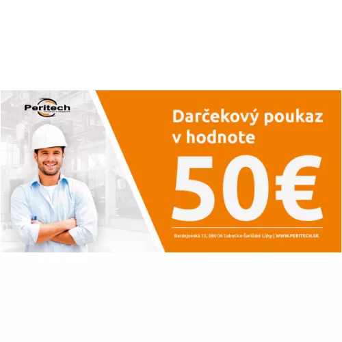 DARČEKOVÝ POUKAZ 50 €